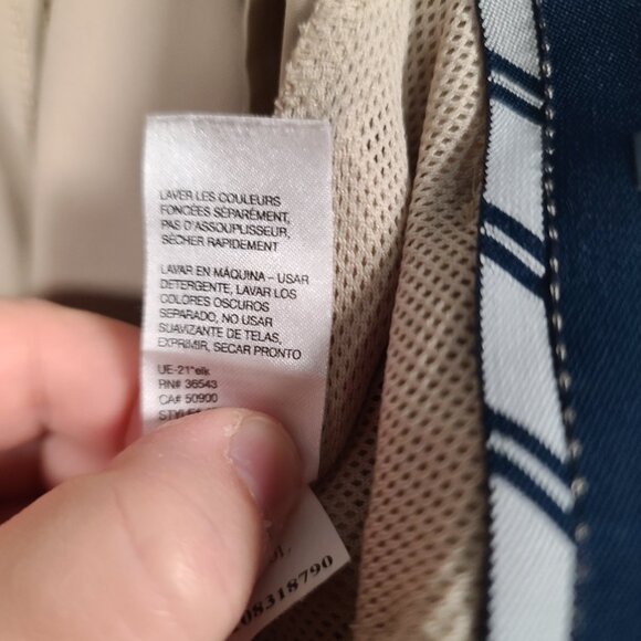 Izod Golf Men's 40x30 Beige Flat Front Stretch Performance Golf Pants - Picture 11 of 16